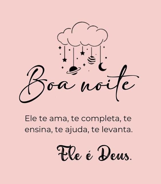 boa noite ele e Deus