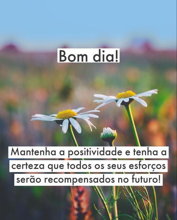 bom dia positividade