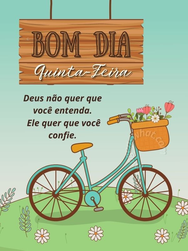 Bom dia quinta-feira abençoada