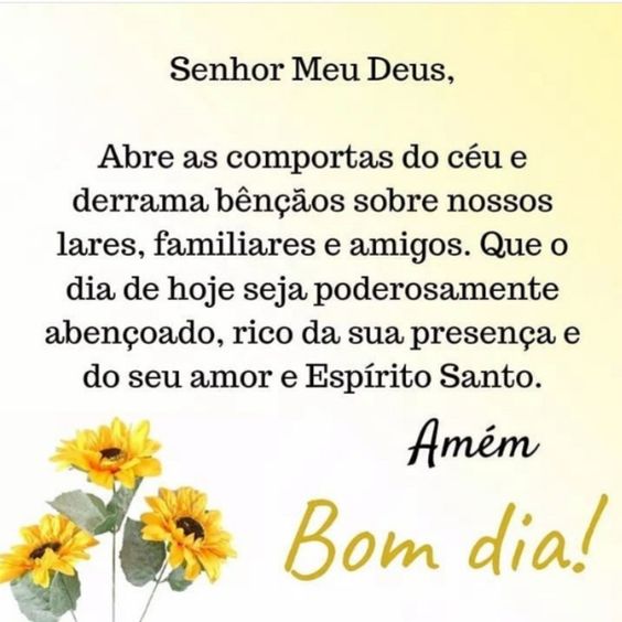 Bom dia abençoado