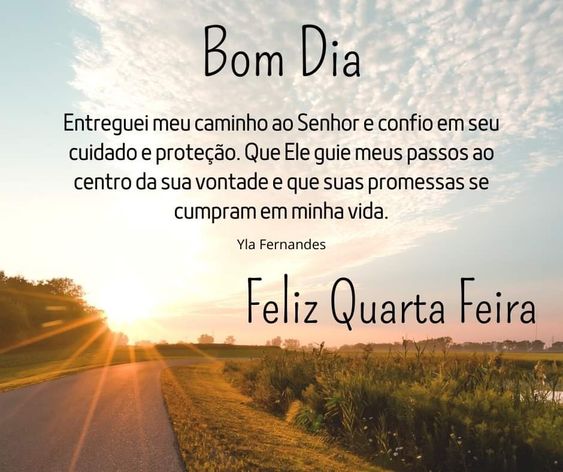 Mensagens de bom dia Quarta-feira
