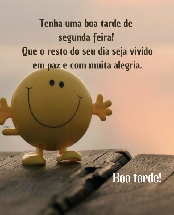 Boa tarde segunda-feira abençoada