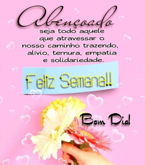 Mensagens de feliz semana