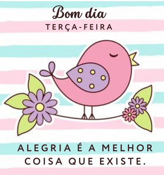 Figurinha de bom dia terça-feira