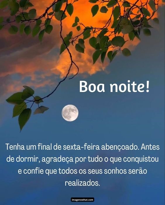 Imagens de boa noite sexta-feira