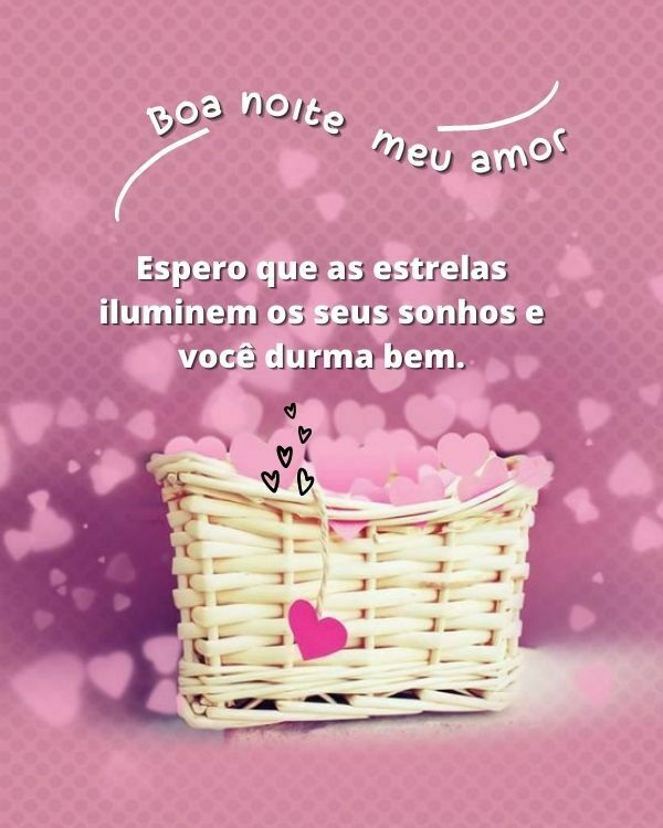 Frases românticas de boa noite amor