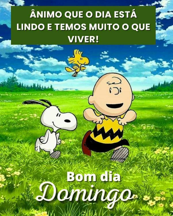 Bom dia domingo Snoopy