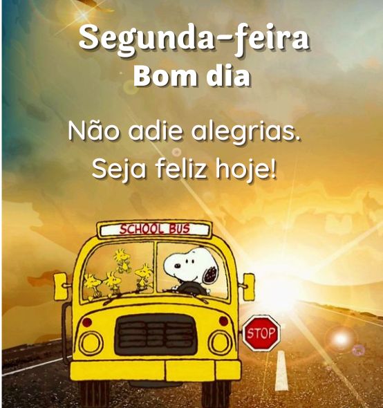 Imagens de bom dia segunda-feira snoopy