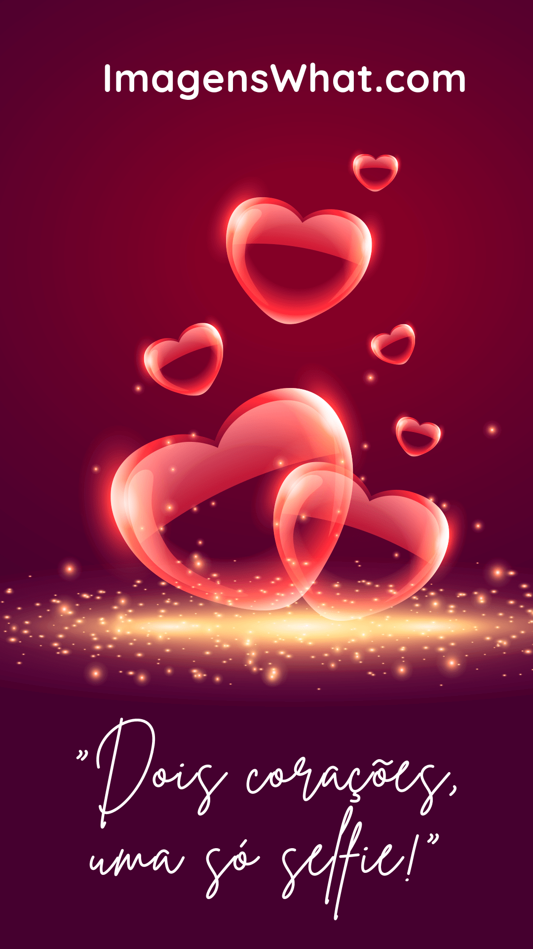 "Dois corações, uma só selfie!"