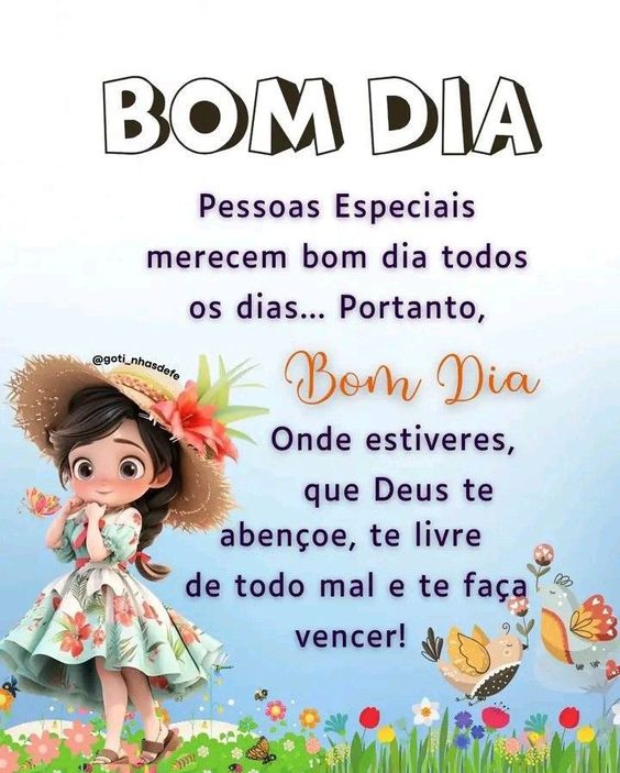 bom dia pessoas especiais